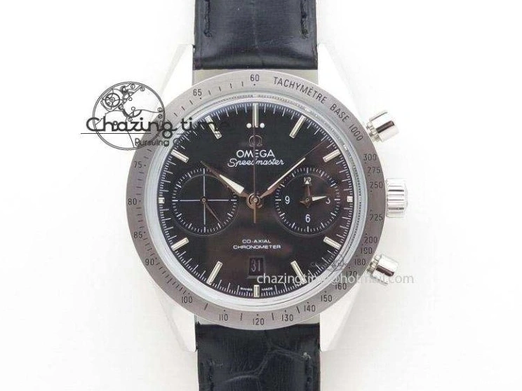 0429 Planet Ocean Master Chrono 45mm SS OM 1:1 Best Edition Black Dial Orange 12 On Rubber Strap A Durable 8169